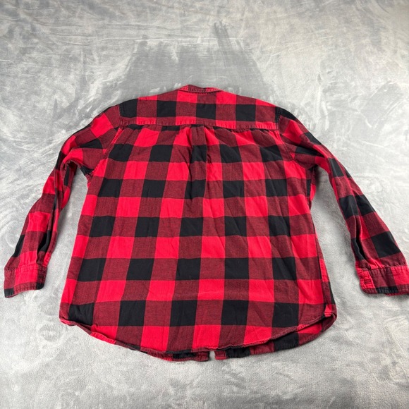The Foundry Supply Co.‎ XLT Flannel Shirt Button Up Plaid Red Black Mens - Picture 2 of 6